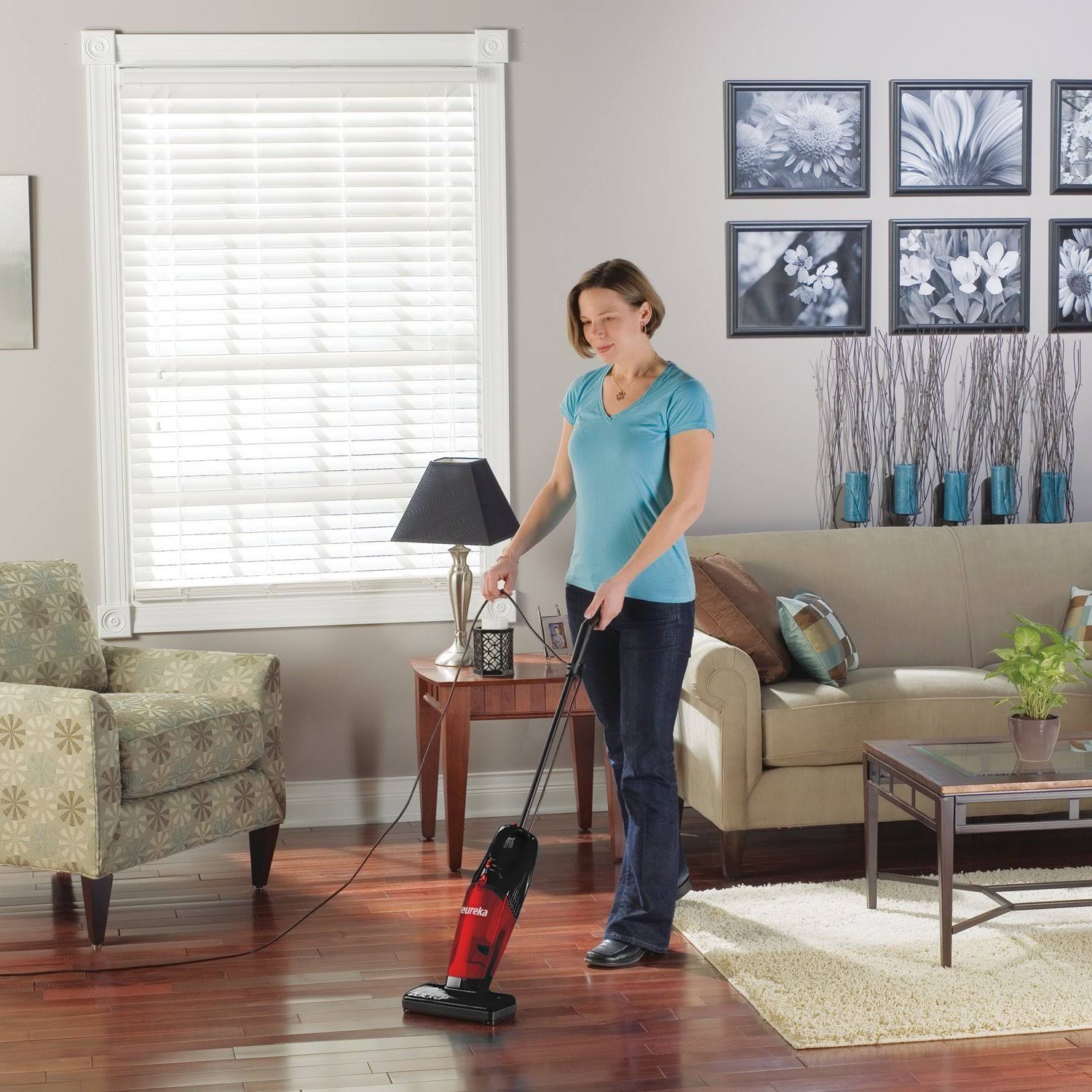 Eureka 2-in-1 Quick-Up Bagless Stick Vacuum Cleaner, Red 169J - Image 3