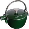 Staub Cast Iron 1-qt Round Tea Kettle – Basil, Made in France