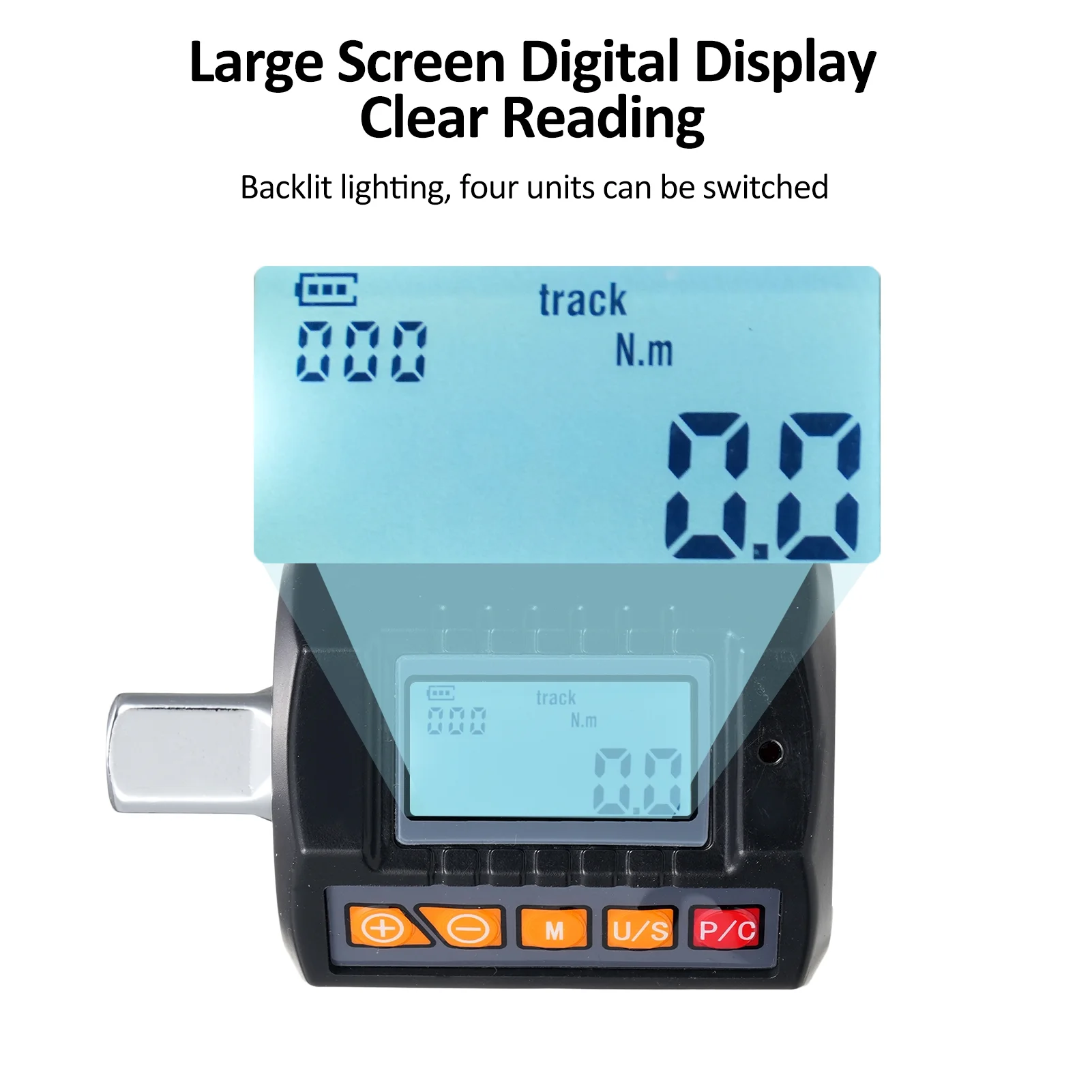 Dcenta ENT 30 Digital Torque Meter Set, 1/2” Drive Torque Gauge with Ratchet Wrench, High Accuracy and Four Torque Units for Wide Applications Perfect for Precision Assembly - Image 5
