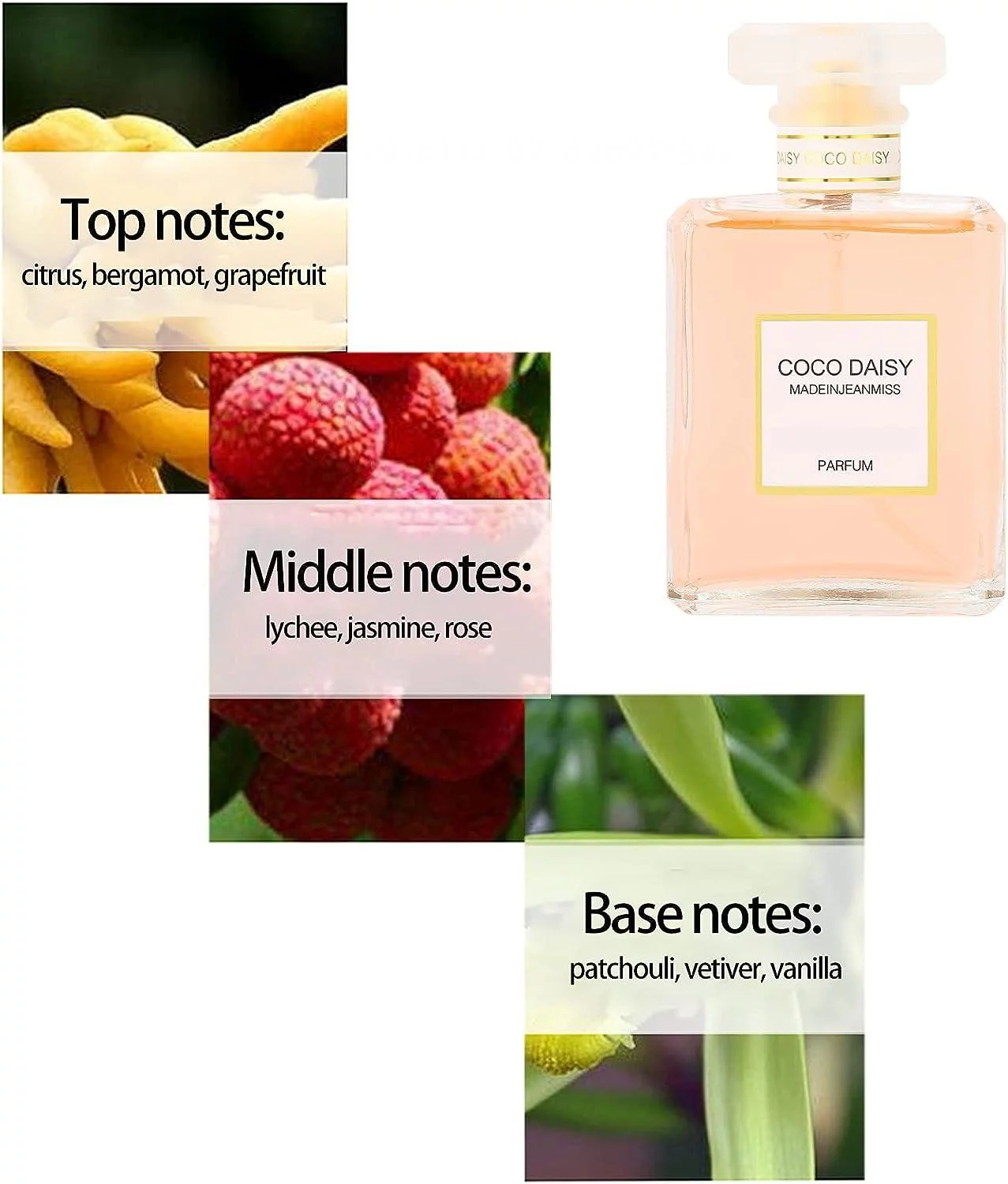 Gespout Eau De Toilette Spray For Women,Perfume Women Floral Aroma Fragrance for women,Women’s Perfume Spray with Long-lasting Fragrance - Image 2