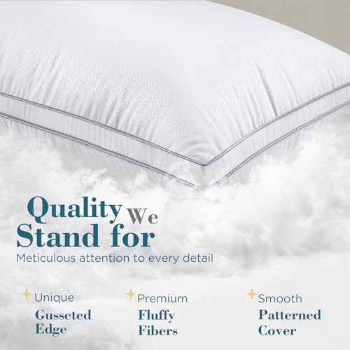 viewstar Bed Pillows King Size Set of 2, Hotel Quality, Down Alternative Big Pillow for Back, Stomach or Side Sleepers, Firm - Image 38