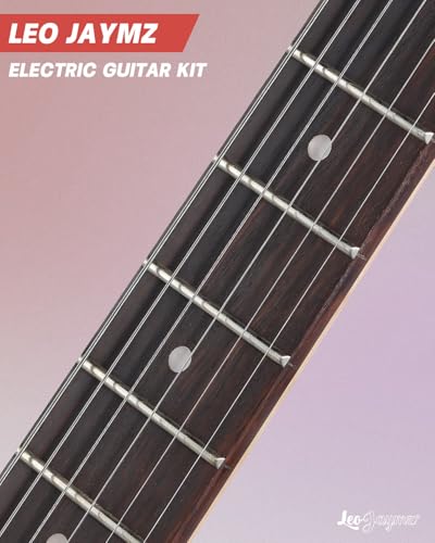 Leo Jaymz 39 Full Size ST Style Electric Guitar Starter Kit with SSH Pickup, 5W Portable Amp, Tuner, Gig Bag, Strap & Accessories (Violet Ocean) - Image 85