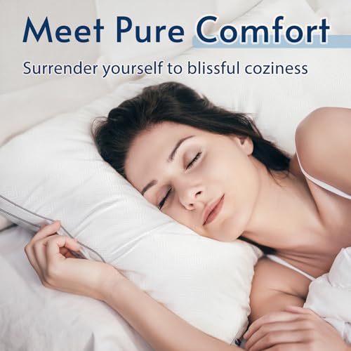 viewstar Bed Pillows King Size Set of 2, Hotel Quality, Down Alternative Big Pillow for Back, Stomach or Side Sleepers, Firm - Image 12