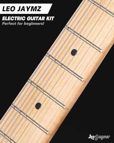 Leo Jaymz 39 Full Size ST Style Electric Guitar Starter Kit with SSH Pickup, 5W Portable Amp, Tuner, Gig Bag, Strap & Accessories (Violet Ocean) - Image 9