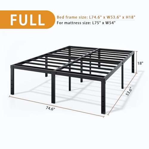 Metal Bed Frame Full Size – 14 Inch Heavy-Duty Full Platform Bed Frame No Box Spring Needed, Easy Assembly, Noise-Free, Sturdy Mattress Foundation, Underbed Storage Space - Image 48