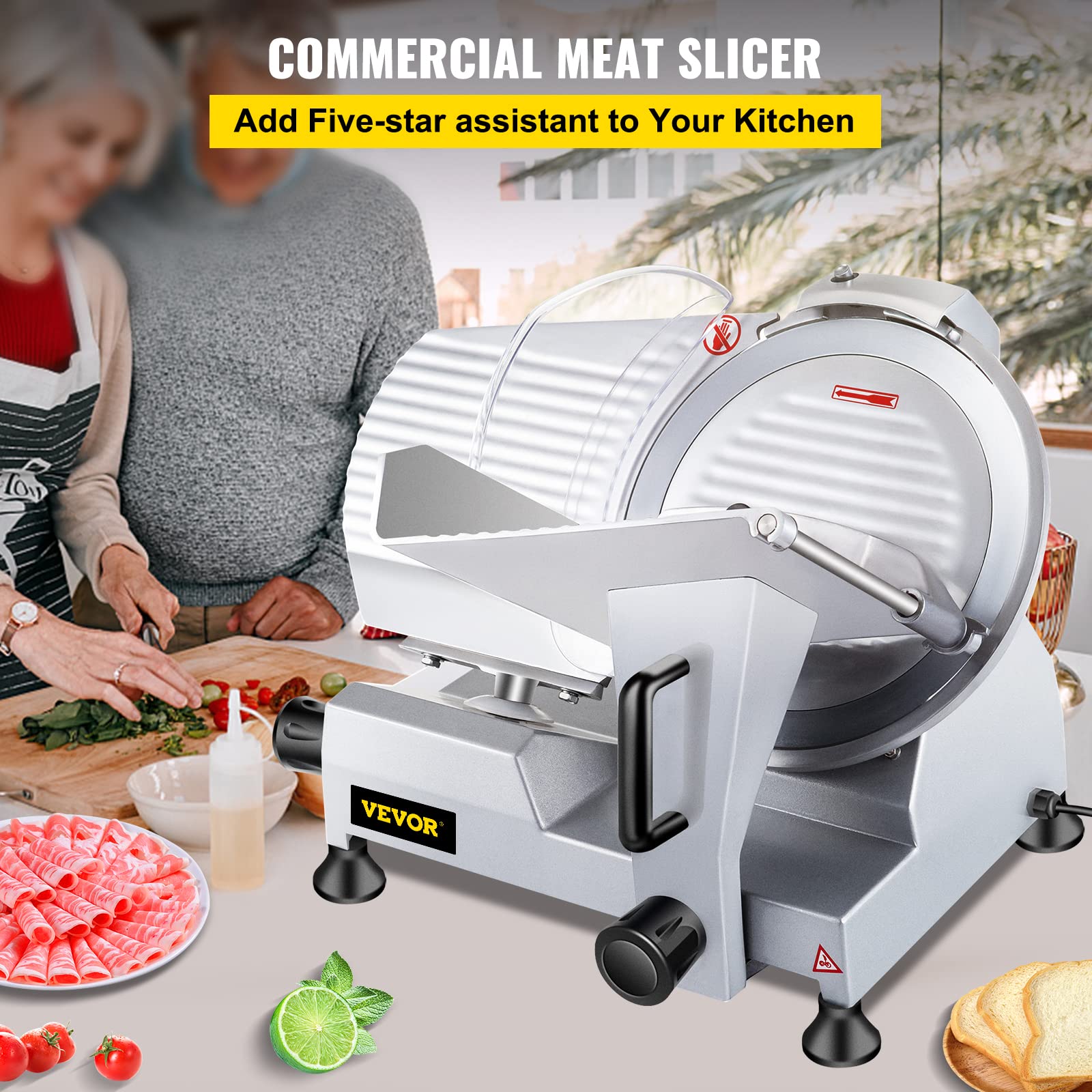VEVOR Commercial Meat Slicer Semi Auto - Image 2