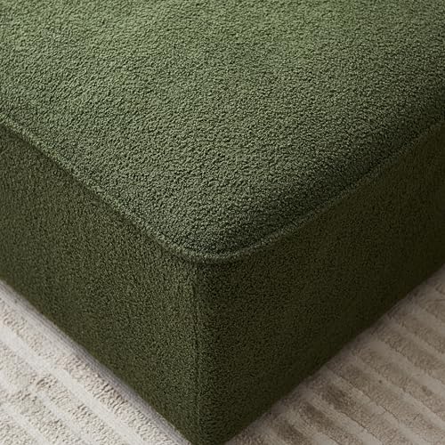 Convertible Sectional Sofa Couch for Living Room, Oversized L Shaped Couch with Chaise Lounge Sofa Set, Comfy Upholstered Sofa with 3 Back Pillows & 2 Throw Pillow, for Home Office (Orange) - Image 4