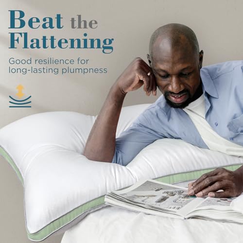 viewstar Bed Pillows King Size Set of 2, Hotel Quality, Down Alternative Big Pillow for Back, Stomach or Side Sleepers, Firm - Image 128