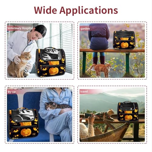 Halloween Pet Carrier Airline Approved Pet Carrier Bag Dog Carrier for Small Medium Cats Dogs Puppies Kitten - Image 108