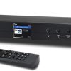 Ocean Digital WiFi Internet Component Radio Tuner (430 mm) WR10 FM/ Ethernet Bluetooth Receiver 2.4 Color Display with Digital Output to Connect Hi-Fi System -Black