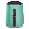 Crux Aqua Sky Blue, Touchscreen Electric Air Fryer, 3.7-Quart