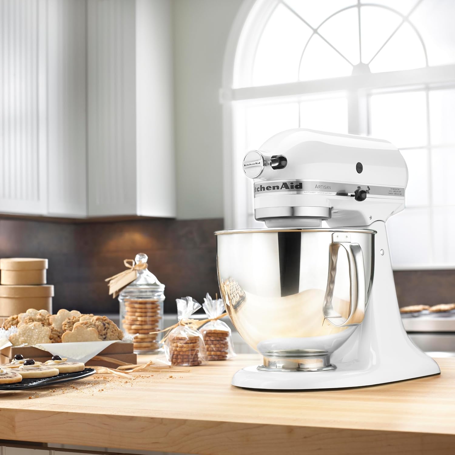 KitchenAid Artisan Series 5 Quart Tilt Head Stand Mixer with Pouring Shield KSM150PS, Cast Iron - Image 136