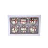 Kurt Adler 80mm Plaid Glass Ball Ornaments 6-Piece Set
