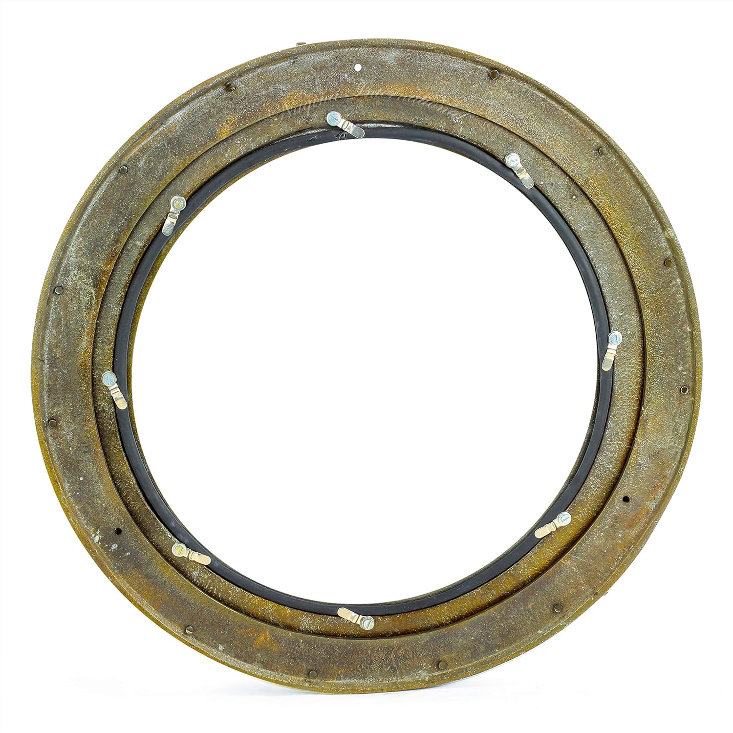 Nagina International, 17 Aluminum Porthole Antique Finish~Port Window Glass Ship Porthole Decor Pack of 2 - Image 5